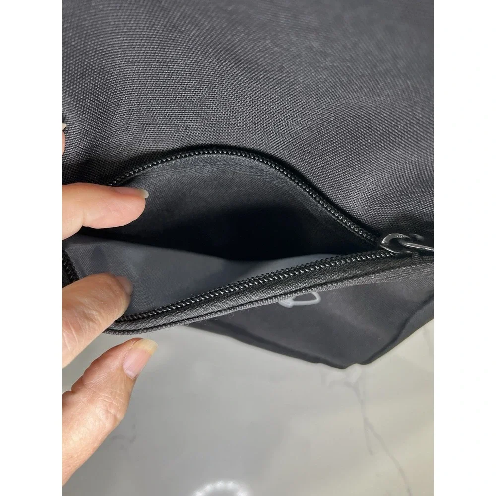 Boy Skateboard Headphones Music Shoulder Crossbody Nylon Black Sport Bag